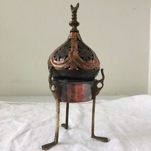 Vintage Incence Burner, copper and brass 🌞